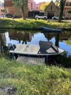 Oudhuizer 460 incl electric evinrude 9.8, Watersport en Boten, Vis- en Consoleboten, Ophalen, Tot 10 pk, Zo goed als nieuw, 3 tot 6 meter