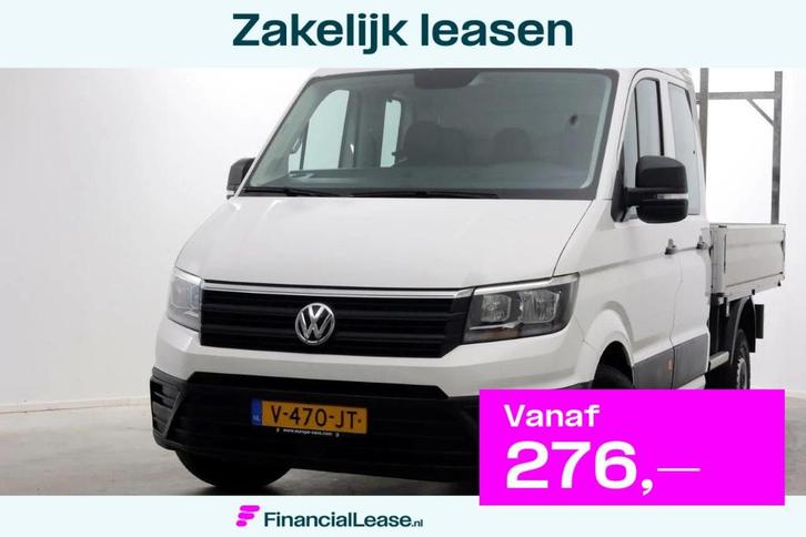 Volkswagen Crafter 35 2.0 TDI 140pk L3 D.C. Open laadbak Tre, Auto's, Bestelauto's, Bedrijf, Lease, Financial lease, ABS, Airbags