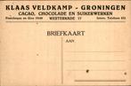Groningen - K. Veldkamp - Cacao - 1919, Verzamelen, Ophalen of Verzenden, Voor 1920, Ongelopen, Groningen