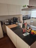 HOOGGLANS T VORM EILAND KEUKEN, Huis en Inrichting, Keuken | Complete keukens, Ophalen, Hoekkeuken, Graniet of Steen, Zo goed als nieuw