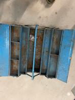 Vintage gereedschap kist met afsluiting voor slot, Doe-het-zelf en Verbouw, Gereedschapskisten, Ophalen, Zo goed als nieuw