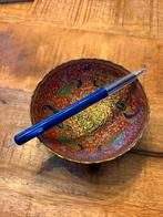 Indiase Schaal met Pauwen, Antiek en Kunst, Ophalen of Verzenden