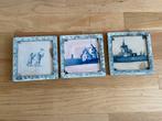 Delftsblauwe Tegeltjes - Set van 3, Antiek en Kunst, Antiek | Wandborden en Tegels, Ophalen of Verzenden