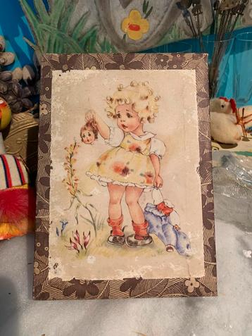 Oude franeijk brocante doos beschikbaar voor biedingen