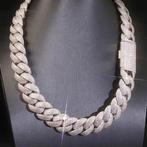 Moissanite x Zilver / Cuban link kettingen, Sieraden, Tassen en Uiterlijk, Kettingen, Ophalen of Verzenden