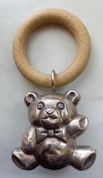 Topazio Portugal,925 Zilveren Teddybeer Rammelaar, Antiek en Kunst, Antiek | Goud en Zilver, Verzenden
