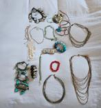 Pakket sieraden Ibiza stijl, Ophalen of Verzenden, Zo goed als nieuw, Blauw, Overige materialen