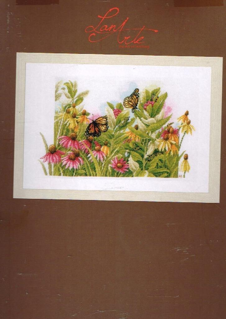 Cado marjolein bastin borduurpakket butterflies & cornflower, Hobby en Vrije tijd, Borduren en Borduurmachines, Nieuw, Borduurpakket