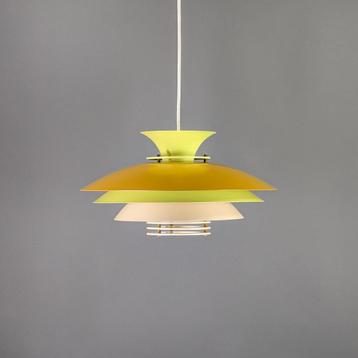 Top-Lamper hanglamp groen met geel, vintage Scandinavisch beschikbaar voor biedingen