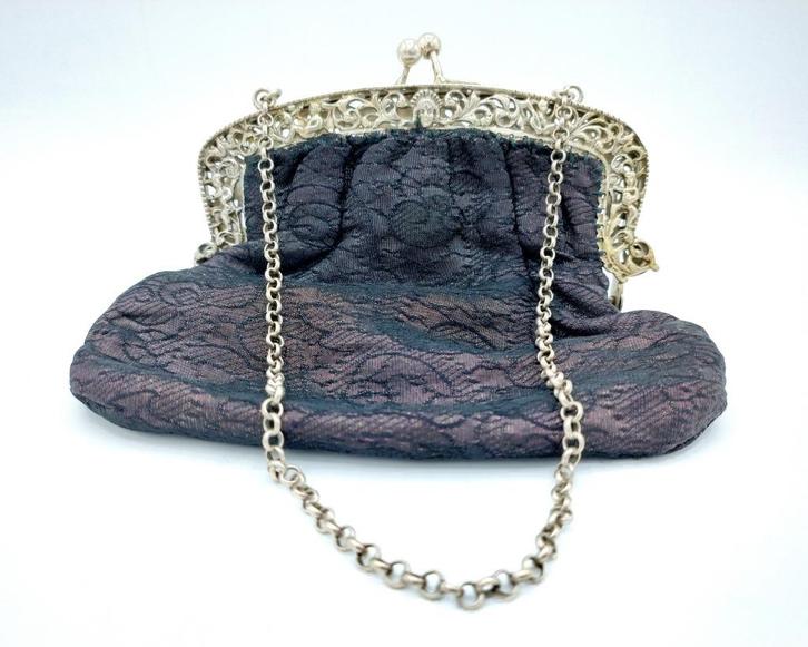 Zilveren tasbeugel, Gebr. Rietveld, Schoonhoven, 1916, Antiek en Kunst, Antiek | Goud en Zilver, Zilver, Verzenden