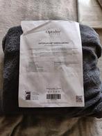 Optidee optipluche Hoeslaken - Grijs -1.80-2.00x2.00-2., Huis en Inrichting, Slaapkamer | Beddengoed, Gebruikt, Hoeslaken of Sloop