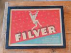 Vintage Filver bretels Reclame Poster, Antiek en Kunst, Ophalen of Verzenden