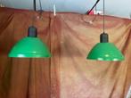 Mooie set van 2 vintage/retro metalen Lampen, Gebruikt, Metaal, Ophalen, 75 cm of meer