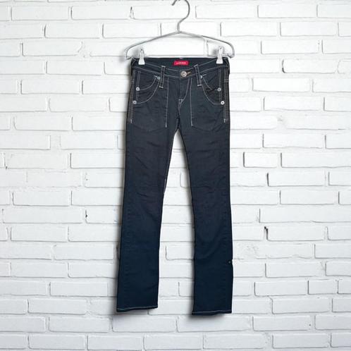 Indian Rose Jeans Maat 27 Zwart Low Rise Clemence, Kleding | Dames, Spijkerbroeken en Jeans, Zo goed als nieuw, W27 (confectie 34) of kleiner