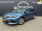 Toyota Auris Touring Sports 1.8 Hybrid Lease pro Pano/Automa, 65 €/maand, 28 km/l, Blauw, Leder en Stof