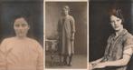 3 portretfoto ansichten van Heeringa & Van Korompay, Verzamelen, Gebruikt, Foto, Ophalen of Verzenden, Voor 1940