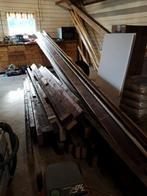 Houten steunbalken en vloerplanken uit woning 1958, Doe-het-zelf en Verbouw, Hout en Planken, Gebruikt, Minder dan 25 mm, Ophalen of Verzenden