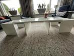 Leolux salontafel wit, Huis en Inrichting, Gebruikt, 100 tot 150 cm, Minder dan 50 cm, Rechthoekig