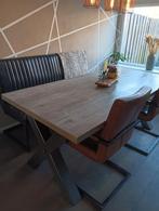 Eettafel met X-frame - 190x90cm, Ophalen of Verzenden