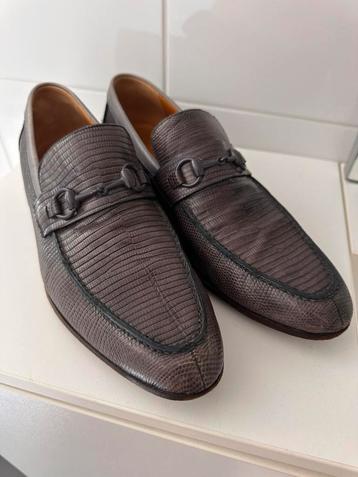Originele Gucci horsebit loafers in reptiel leder mt. 42.5 E beschikbaar voor biedingen