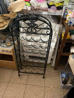 smeedijzeren wijnrek, Huis en Inrichting, Woonaccessoires | Wijnrekken, Ophalen, 50 tot 75 cm, Zo goed als nieuw, 25 flessen of meer