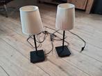 Twee Mooie Nachtkast lamjes., Ophalen of Verzenden, Zo goed als nieuw, Metaal, Minder dan 50 cm