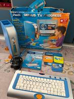 VTECH GENIUS TV PROGRESS SPELLEN ETC IN Doos, Ophalen of Verzenden, Gebruikt