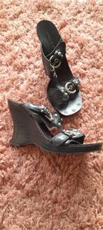 Sleehak schoenen maat 40 Janet janet, Janet janet, Zwart, Overige typen, Ophalen of Verzenden