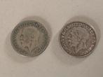 2 stuks Six Pence 1930 - 1931 GEORGIVS V, Verzenden, Overige landen