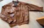 Leren bruine jas, Kleding | Heren, Ophalen of Verzenden, Zo goed als nieuw