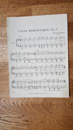 CHABRIER  wals no 3. piano ., Muziek en Instrumenten, Klassiek, Ophalen of Verzenden, Zo goed als nieuw, Artiest of Componist