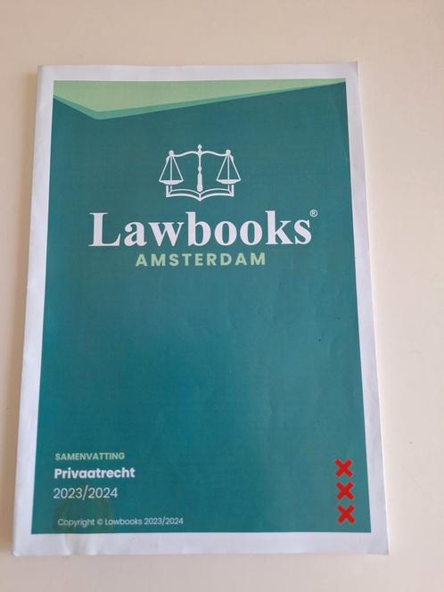 Lawbooks Samenvatting Privaatrecht, Boeken, Studieboeken en Cursussen, Zo goed als nieuw, WO, Alpha, Ophalen of Verzenden