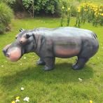 Beeld nijlpaarden 180 cm nijlpaard baby tuinbeeld, Ophalen, Nieuw, Kunststof, Dierenbeeld