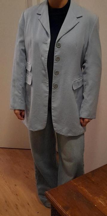 Licento lichtblauwe blazer colbert met scheerwol maat 42 beschikbaar voor biedingen