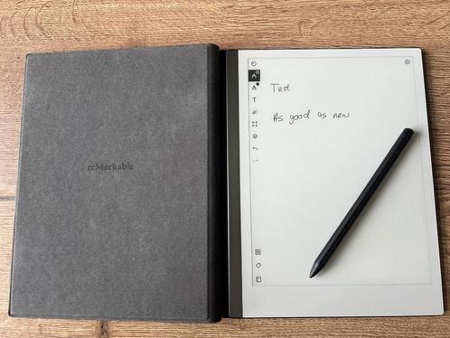 reMarkable 2 + Model Marker Plus + Grey Folio, Computers en Software, Tekentablets, Zo goed als nieuw, Draadloos, Ophalen of Verzenden
