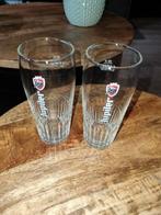 2 Jupiler glazen, Ophalen of Verzenden, Zo goed als nieuw, Bierglas