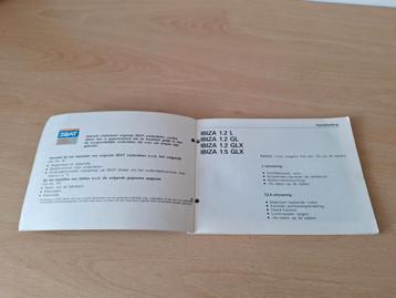 Handleiding Seat Ibiza 1.2L t/m 1.5 GLX  1985 beschikbaar voor biedingen