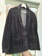 Zwart boucle jasje, Kleding | Dames, Ophalen of Verzenden, Gedragen, Maat 46/48 (XL) of groter, Zwart