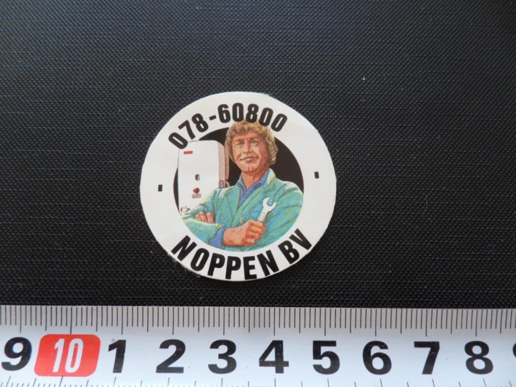 sticker dordrecht noppen bv strip monteur geiser, Ophalen, Zo goed als nieuw
