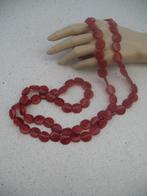 Kralen Ketting Gevlamd Rood, Ophalen of Verzenden, Rood, Overige materialen