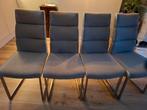4 eetstoelen grijs, Huis en Inrichting, Stoelen, Ophalen, Gebruikt, Vier, Modern