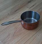 Vintage koperen steelpan ca 16 cm diameter, Huis en Inrichting, Keuken | Potten en Pannen, Ophalen of Verzenden, Gebruikt, Overige materialen