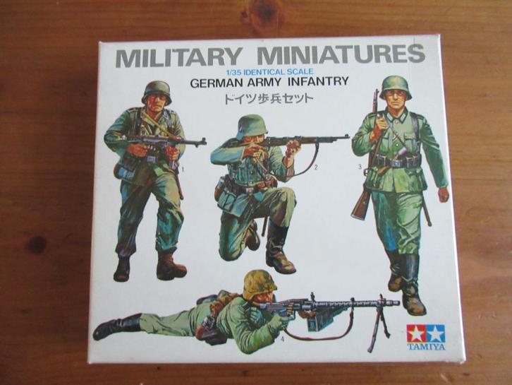 German Army Infantry (Tamiya 1/35), Hobby en Vrije tijd, Modelbouw | Figuren en Diorama's, Zo goed als nieuw, Figuur of Figuren
