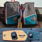 Kiteset 7m², 9m², board & bar, Watersport en Boten, Kitesurfen, Twintip, Ophalen, Zo goed als nieuw, 9 m²