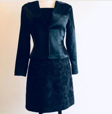 Sexy en luxe zwarte rok van brokate stof mt 38 beschikbaar voor biedingen