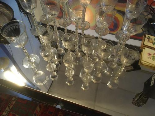 Antieke glazen, diversen., Antiek en Kunst, Antiek | Glas en Kristal, Ophalen