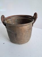 Oude Koperen Pot met Handvat, Ophalen of Verzenden, Koper