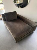 PTMD Velvet block lounge bank donker groen, Huis en Inrichting, Banken | Sofa's en Chaises Longues, Ophalen of Verzenden, Zo goed als nieuw