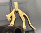 Prachtige 14 karaats gouden massieve panter hanger, Sieraden, Tassen en Uiterlijk, Kettinghangers, Ophalen of Verzenden, Nieuw