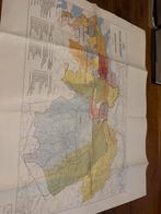 Oude Kaart Noord-Brabant Waterschappen 1964, Gelezen, Ophalen of Verzenden, Landkaart, 1800 tot 2000